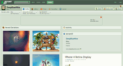 Desktop Screenshot of deepbluenine.deviantart.com