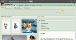 Desktop Screenshot of lizzyred9000.deviantart.com