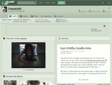 Tablet Screenshot of chaoskid50.deviantart.com