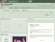 Tablet Screenshot of mandyandmike.deviantart.com