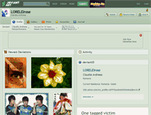Tablet Screenshot of loreleirose.deviantart.com