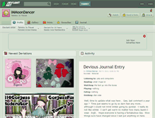Tablet Screenshot of immoondancer.deviantart.com