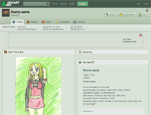 Tablet Screenshot of momo-sama.deviantart.com