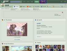 Tablet Screenshot of miridi.deviantart.com