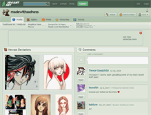 Tablet Screenshot of madewithsadness.deviantart.com