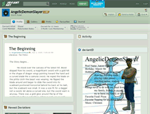 Tablet Screenshot of angelicdemonslayer.deviantart.com