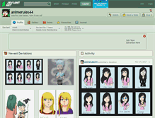Tablet Screenshot of animerules44.deviantart.com
