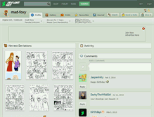 Tablet Screenshot of mad-foxy.deviantart.com