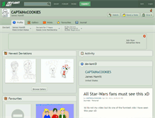 Tablet Screenshot of captainxcookies.deviantart.com
