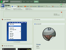 Tablet Screenshot of falanga.deviantart.com