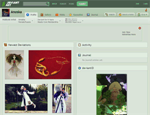 Tablet Screenshot of anoska.deviantart.com