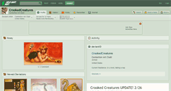 Desktop Screenshot of crookedcreatures.deviantart.com