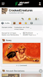 Mobile Screenshot of crookedcreatures.deviantart.com