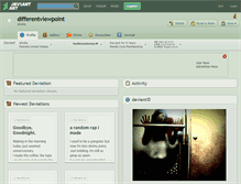 Tablet Screenshot of differentviewpoint.deviantart.com