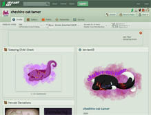 Tablet Screenshot of cheshire-cat-tamer.deviantart.com