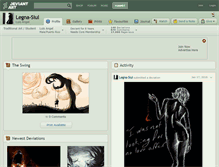 Tablet Screenshot of legna-siul.deviantart.com