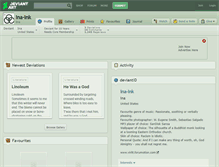 Tablet Screenshot of ina-ink.deviantart.com