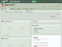 Tablet Screenshot of bigmaceeyupplz.deviantart.com