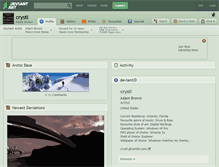 Tablet Screenshot of crystl.deviantart.com