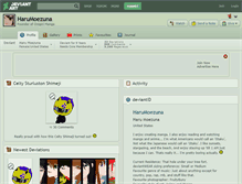 Tablet Screenshot of harumoezuna.deviantart.com