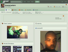 Tablet Screenshot of greenelantern.deviantart.com