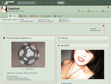 Tablet Screenshot of colorswirl.deviantart.com