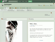 Tablet Screenshot of cheshirekazz.deviantart.com