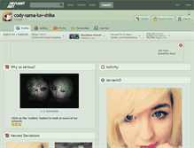 Tablet Screenshot of cody-sama-luv-shika.deviantart.com