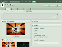 Tablet Screenshot of lh-ninjachicken.deviantart.com