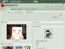 Tablet Screenshot of great-teacher-yota.deviantart.com