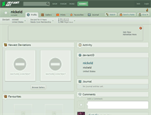 Tablet Screenshot of nickeld.deviantart.com
