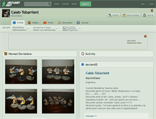 Tablet Screenshot of caleb-tobarrient.deviantart.com