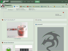 Tablet Screenshot of phoeni-x-.deviantart.com