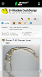 Mobile Screenshot of evilrubberduckdesign.deviantart.com