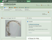 Tablet Screenshot of evilrubberduckdesign.deviantart.com