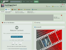 Tablet Screenshot of onewinged-devil.deviantart.com