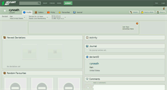 Desktop Screenshot of cyneath.deviantart.com