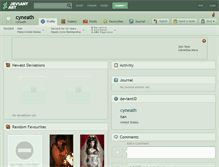 Tablet Screenshot of cyneath.deviantart.com