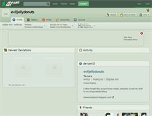 Tablet Screenshot of eviljellydonuts.deviantart.com