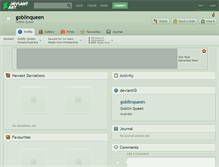 Tablet Screenshot of goblinqueen.deviantart.com