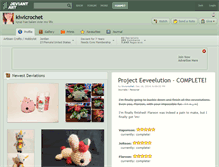 Tablet Screenshot of kiwicrochet.deviantart.com