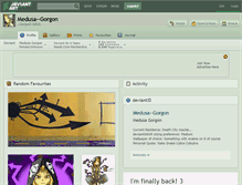 Tablet Screenshot of medusa--gorgon.deviantart.com