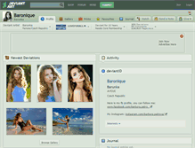 Tablet Screenshot of baronique.deviantart.com