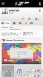 Mobile Screenshot of evatron.deviantart.com