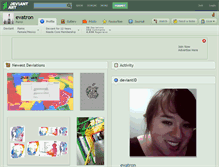Tablet Screenshot of evatron.deviantart.com