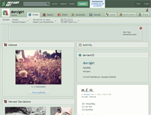 Tablet Screenshot of dorcigirl.deviantart.com