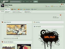 Tablet Screenshot of dark-tsuna.deviantart.com