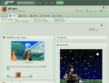 Tablet Screenshot of me-zero.deviantart.com