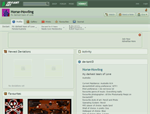 Tablet Screenshot of horse-howling.deviantart.com