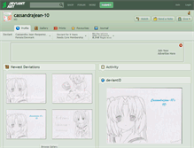 Tablet Screenshot of cassandrajean-10.deviantart.com